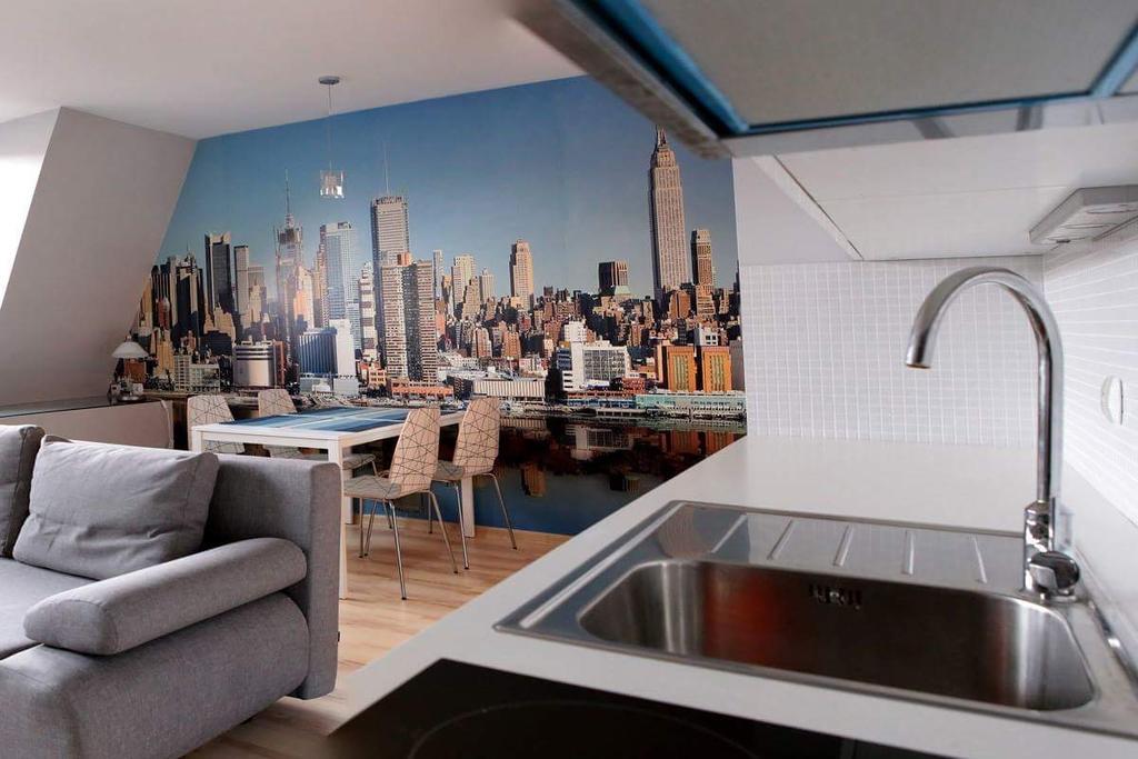 Studio de 35 m² en Appartement avec 1 salle Poznań Extérieur photo